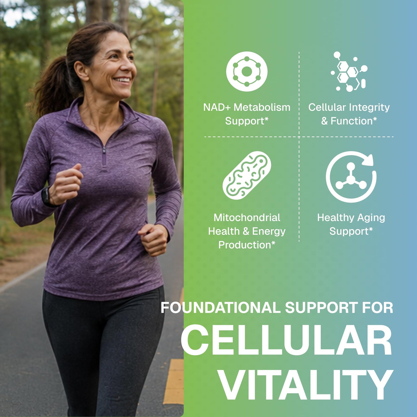Weider NAD+ Boost Capsule 120 Count - Cellular Energy & Mitochondrial Support Formula with NAD3, Vitamin B3 & B12, Daily Longevity & Wellness Support
