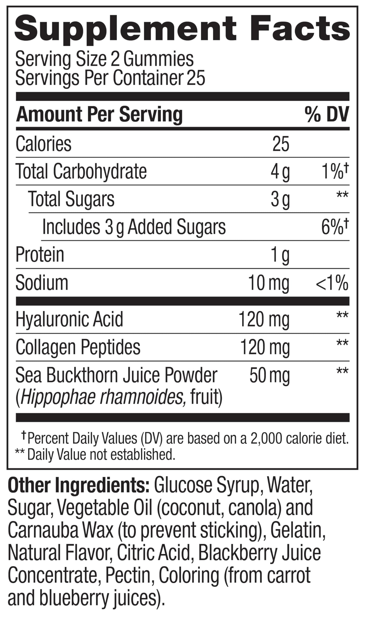 OLLY Glowing Skin Gummy 50 Count