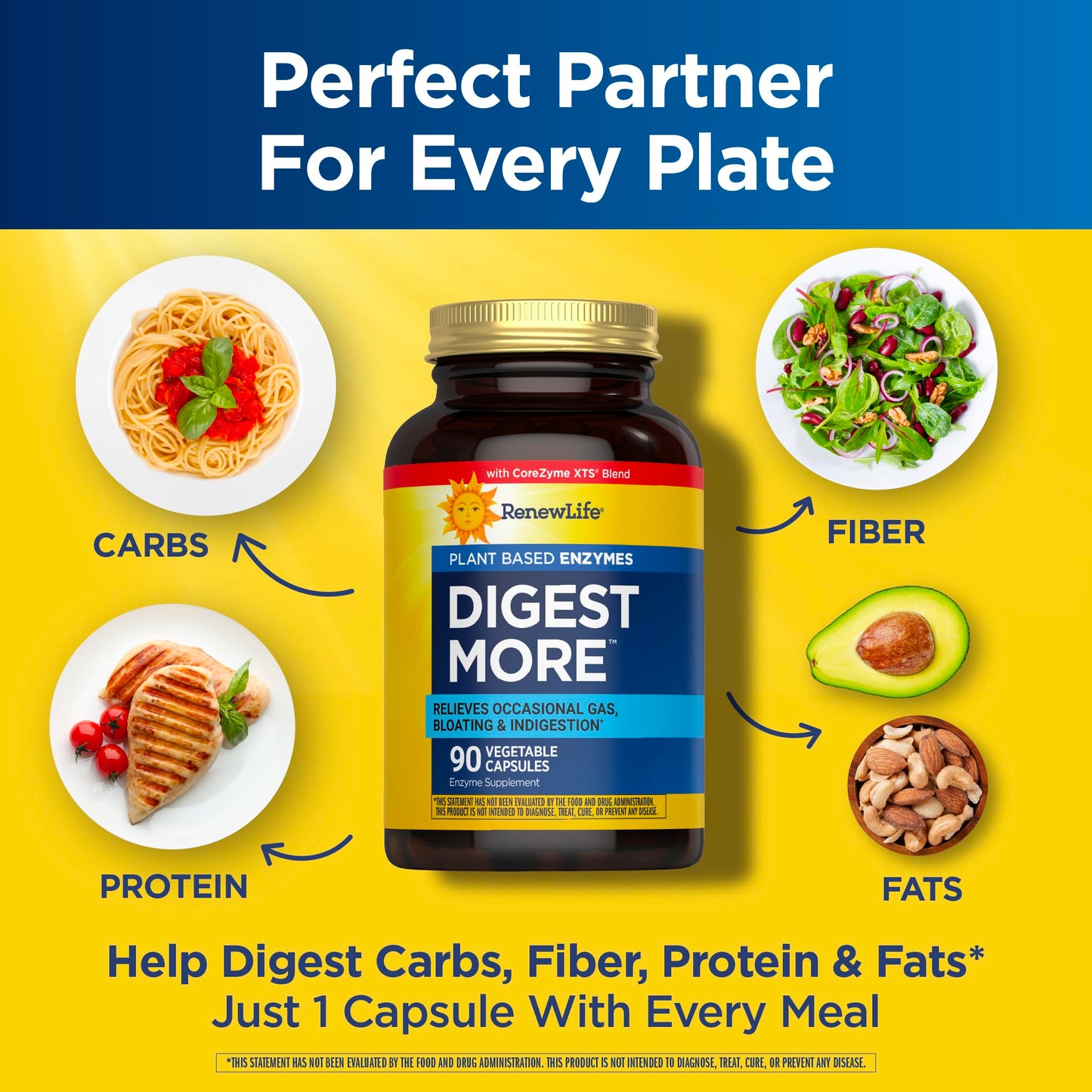 Renew Life DigestMore Digestive Enzymes Capsule 90 Count