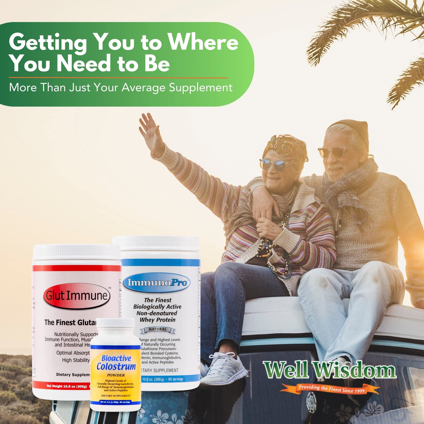 Well Wisdom Proteins Bioactive Colostrum Powder 2.1 oz