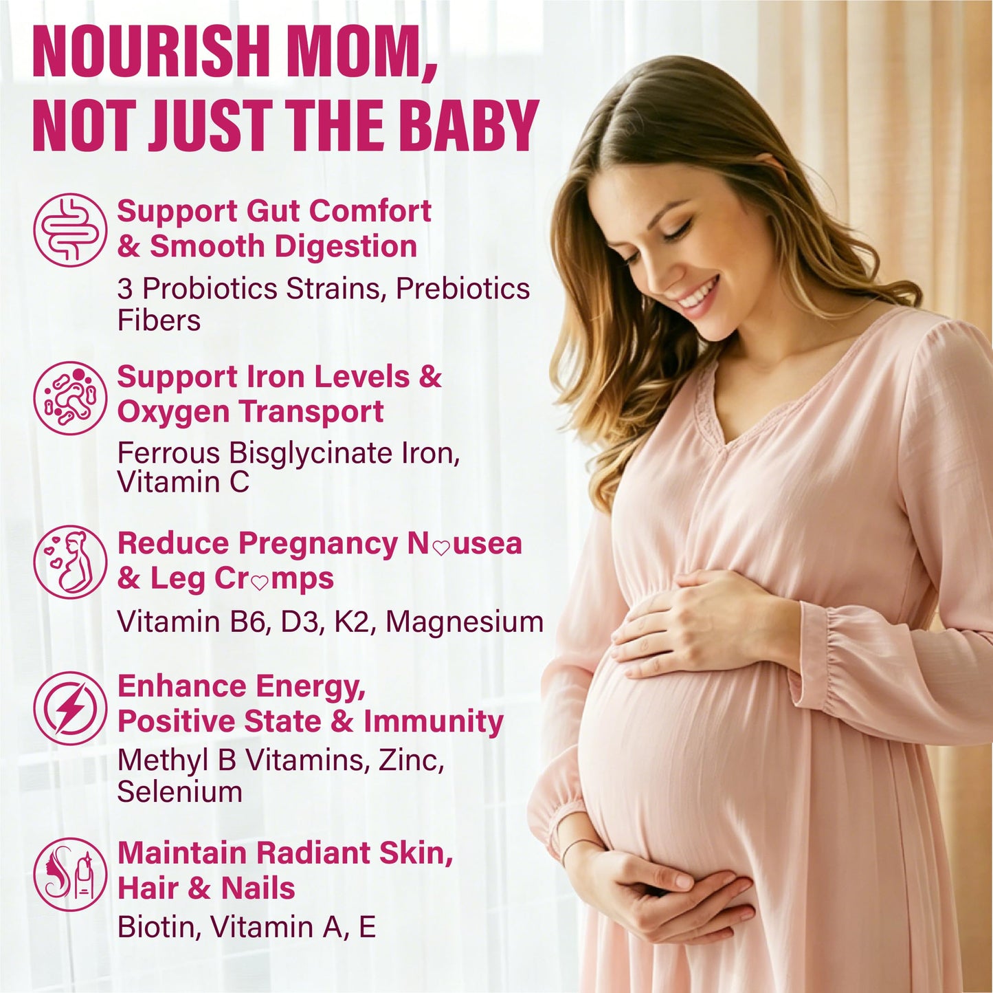 Fissuraty Prenatal Vitamins for Women Gummy, 120 Count