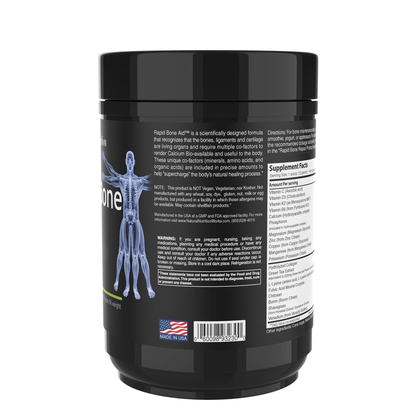 Natural Nutrition Works Rapid Bone Aid Powder 18.48 oz