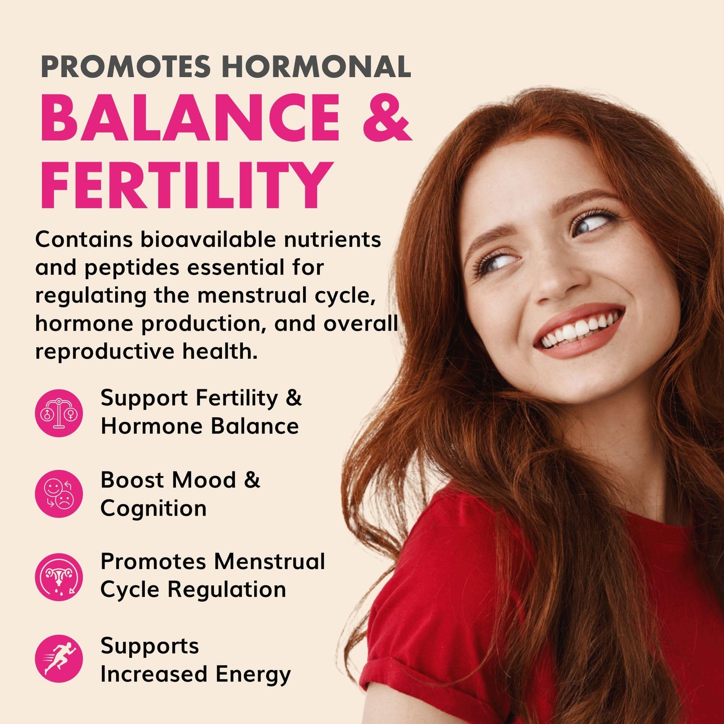 Primal Being Grassfed Beef Female Vitality Supplement Capsule, 90 Capsules