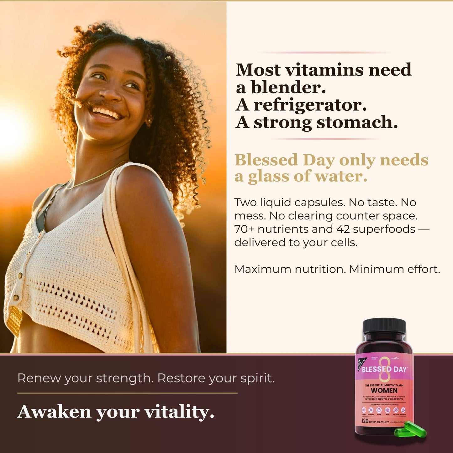 NutriRise Multivitamin for Women 120 Capsules