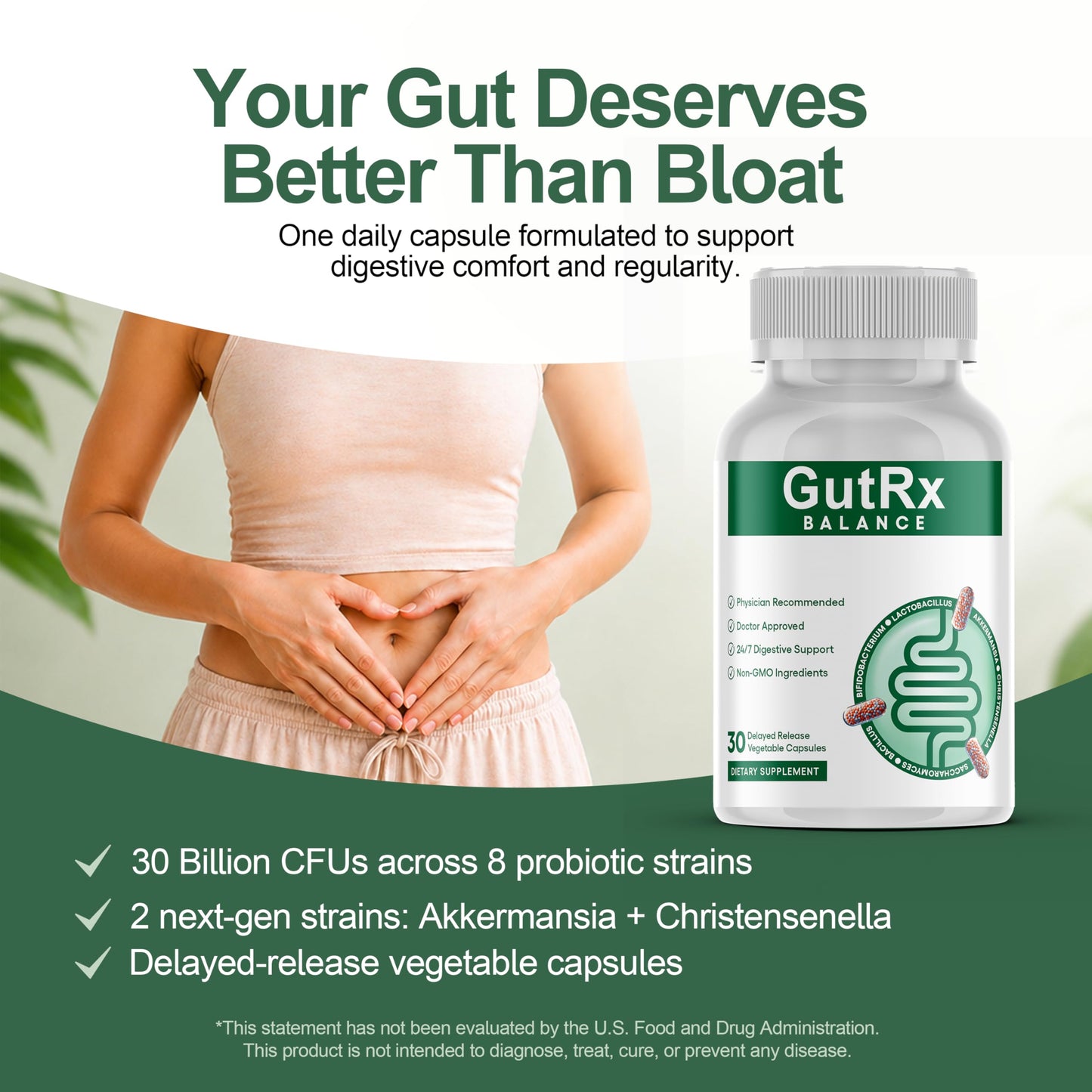 GutRx Balance Probiotics Capsule 30 Count