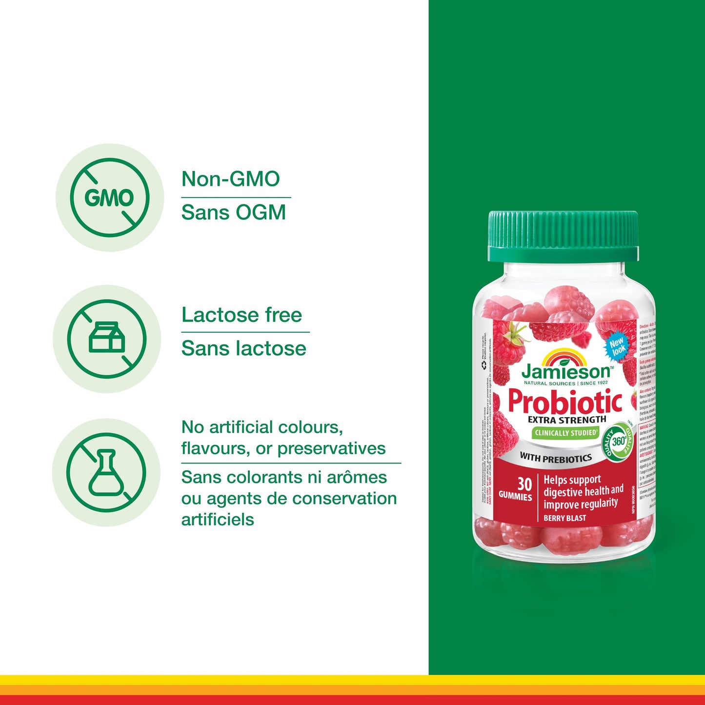 Jamieson Laboratories Probiotic Gummies Extra Strength, 30 Gummies
