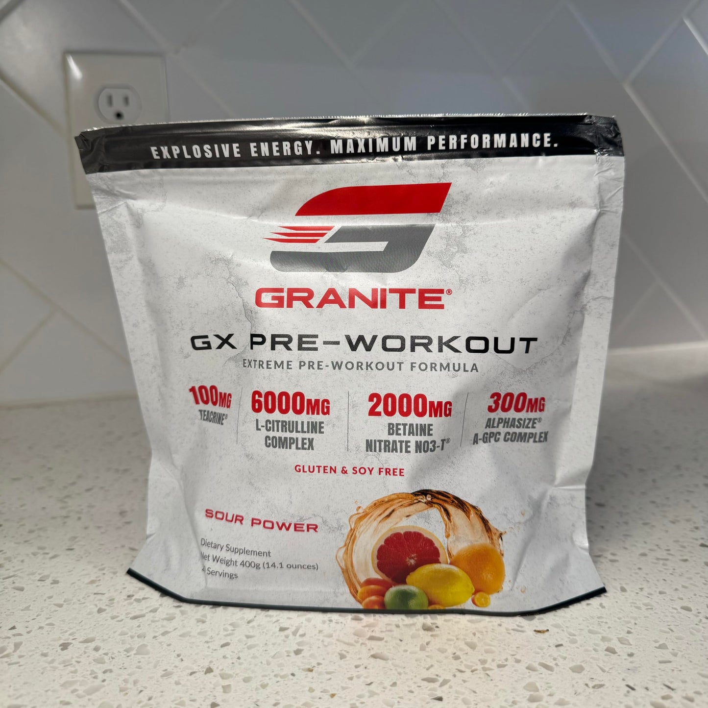 Granite Supplements GX Pre Workout Supplement Powder 14.1 oz
