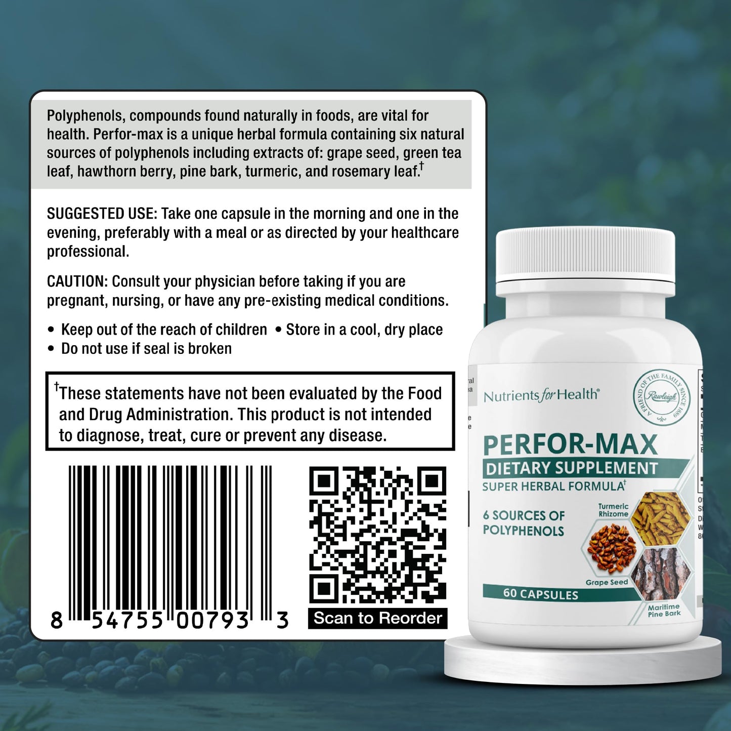 Rawleigh Perfor-Max Antioxidant Blend Capsule, 60 Capsules