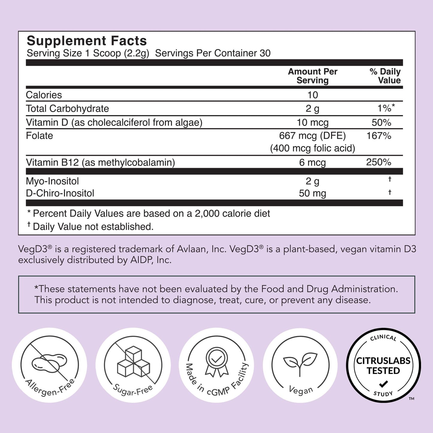 Rael Hormone Balance for Women Inositol Supplement, Powder, 2.3 Ounce