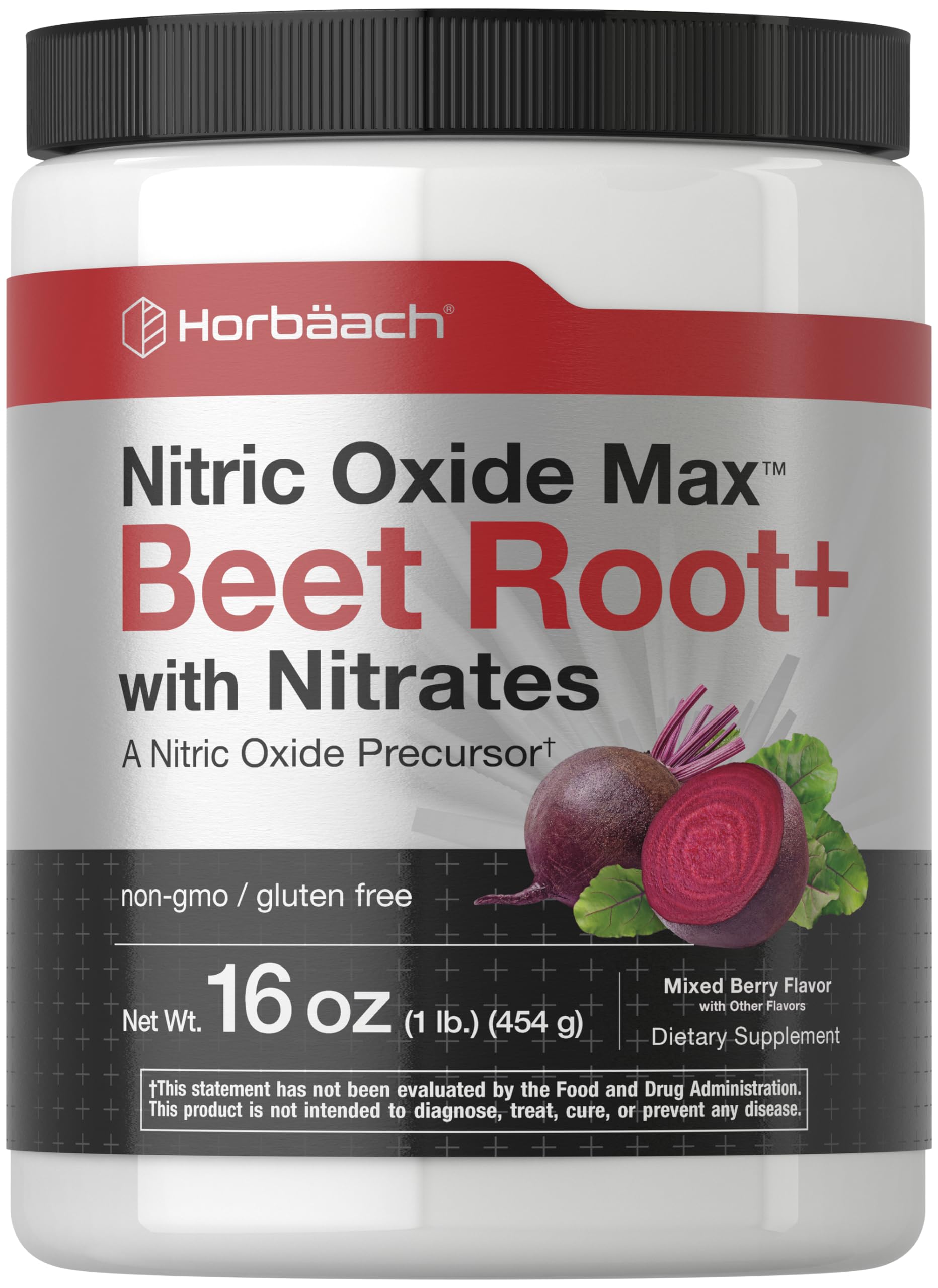 Horbäach Nitric Oxide Powder, 16 oz