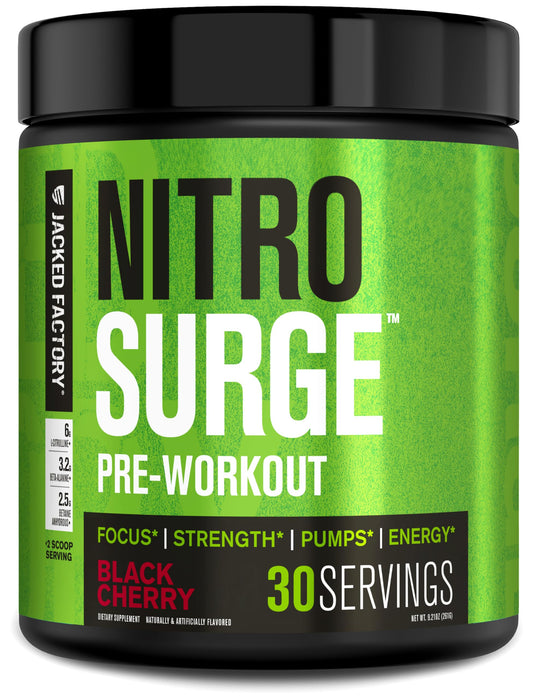 Jacked Factory NITROSURGE Pre Workout Supplement Powder 30 Servings
