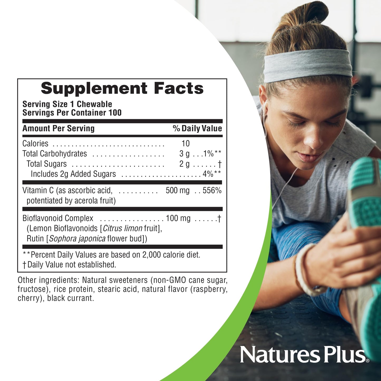 NaturesPlus Immune Vitamin C Chewables 100