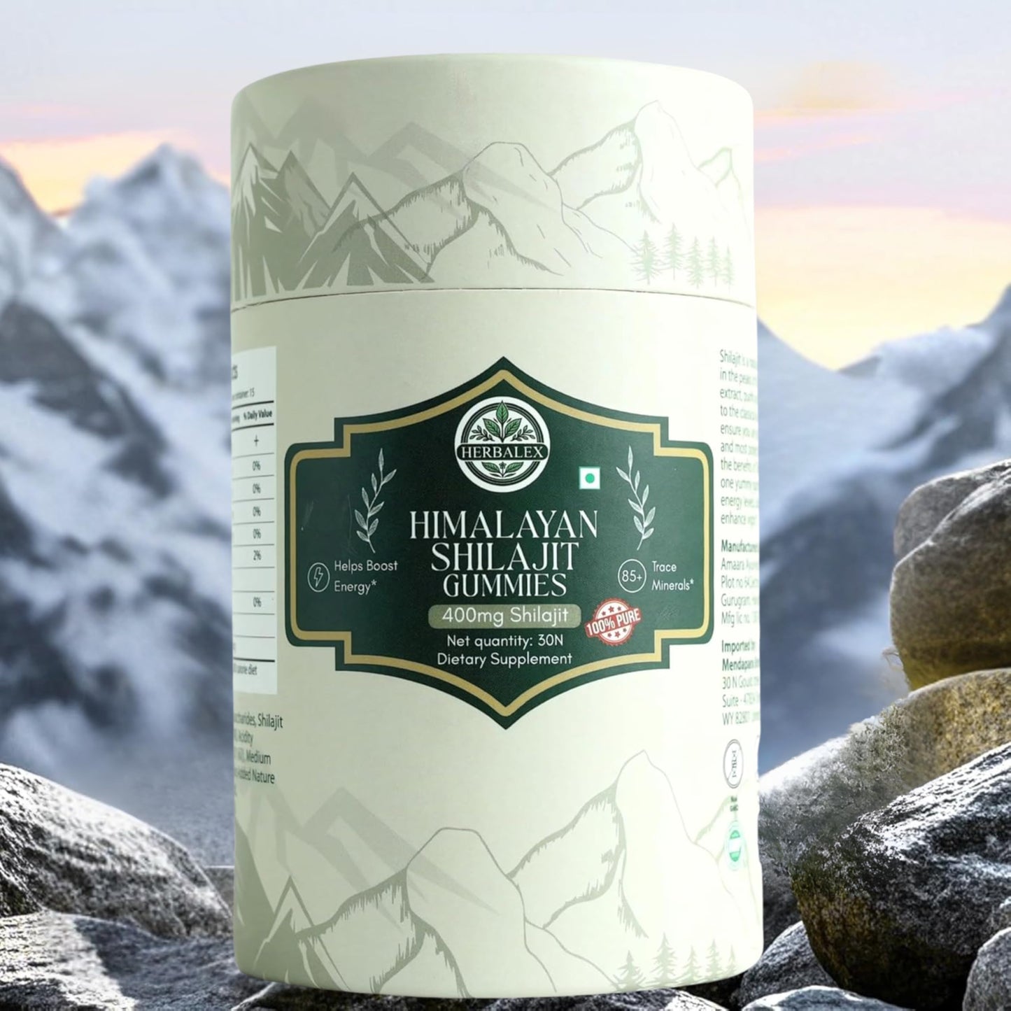 HERBALEX Himalayan Shilajit Gummies, 30 Gummies