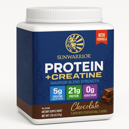 Sunwarrior Plant Protein Powder, Chocolate, 14 Servings