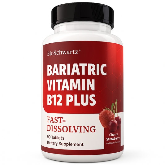 BioSchwartz Bariatric B12 Plus Dissolvable Tablets, 90 Count