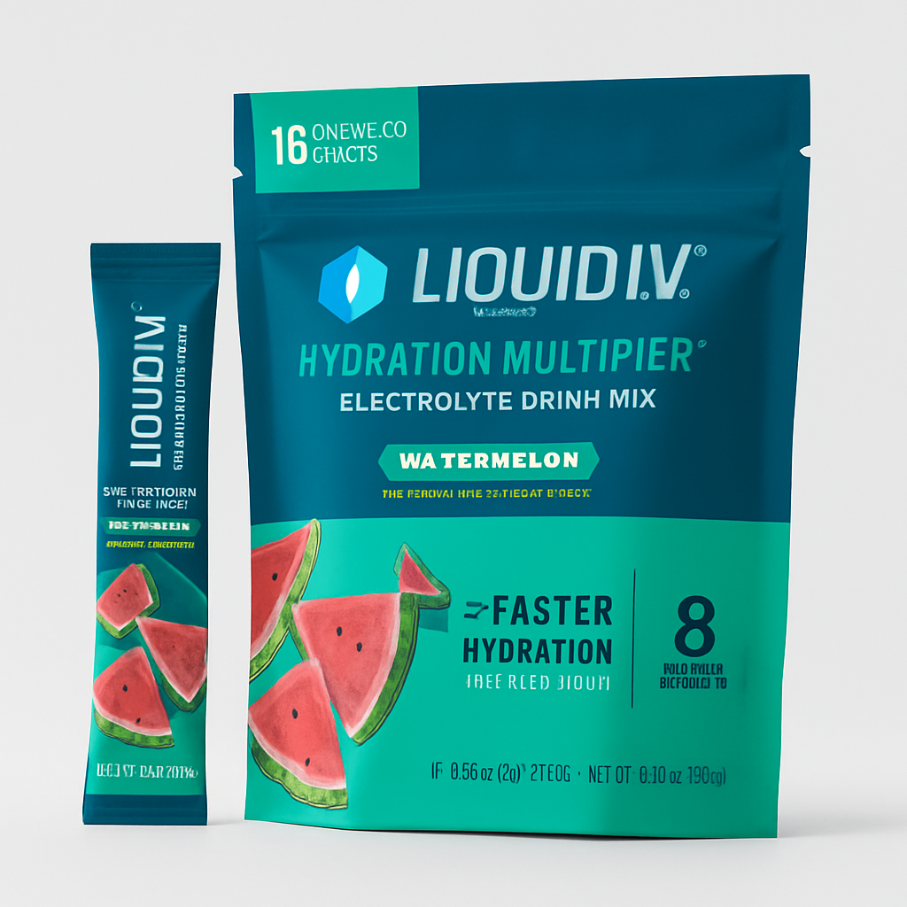 Liquid I.V. Hydration Electrolytes Powder, Watermelon 16 Count