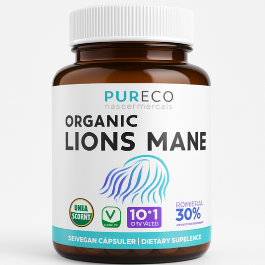 Pure Co Lion's Mane Supplement Capsules - 60 Count