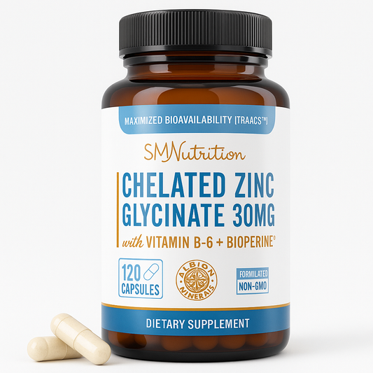 SM Nutrition Chelated Zinc Capsule - 120 Count