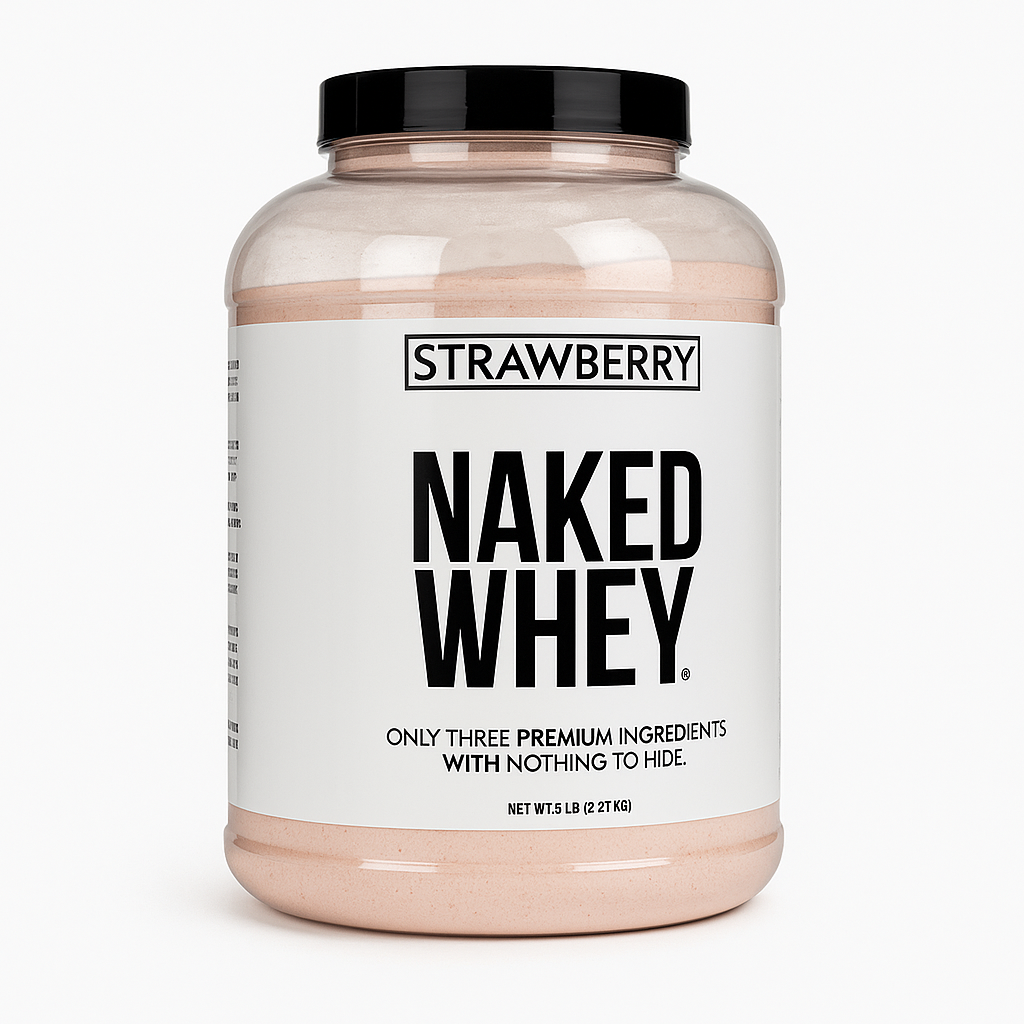 NAKED Strawberry Whey Protein Powder, 5 lb