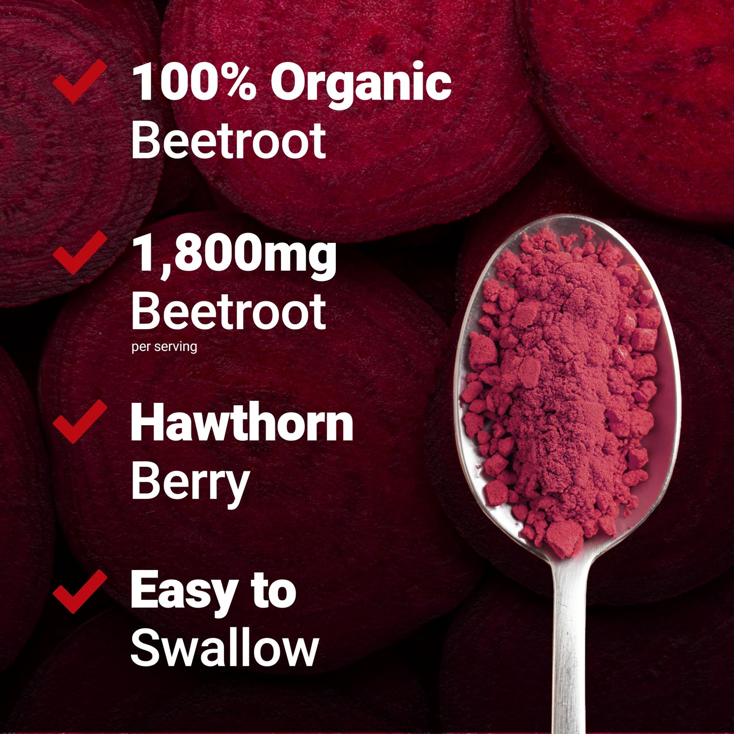 Force Factor Total Beets Blood Pressure Support Beet Root Capsules 180