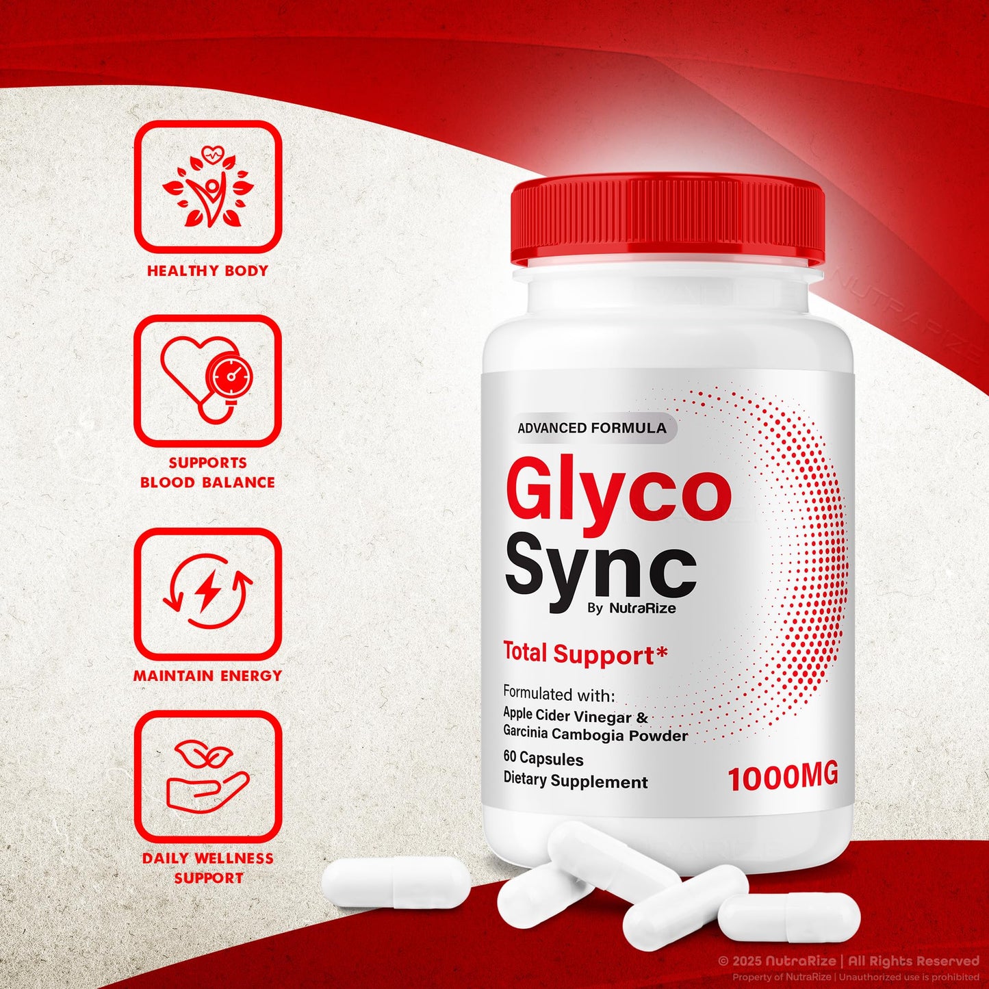 NutraRize Glyco Sync Glyco Optimizer Formula Capsule, 180 Capsules