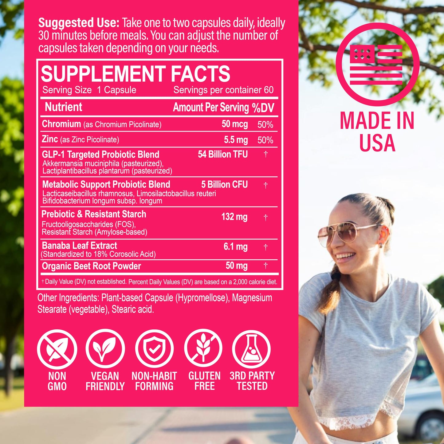 NANOWELL GLP-1 Supplement Support Capsules, 60 Count