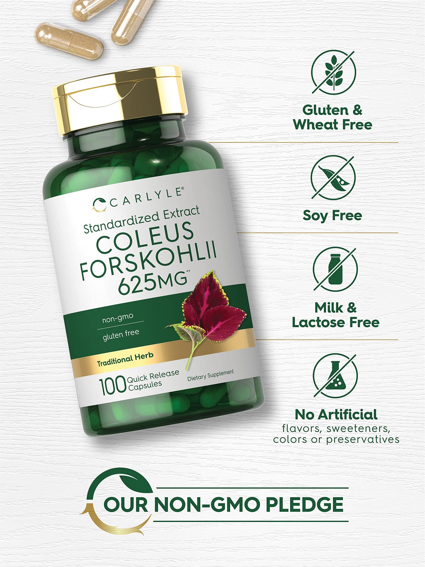 Carlyle Coleus Forskohlii Capsules 100 Count