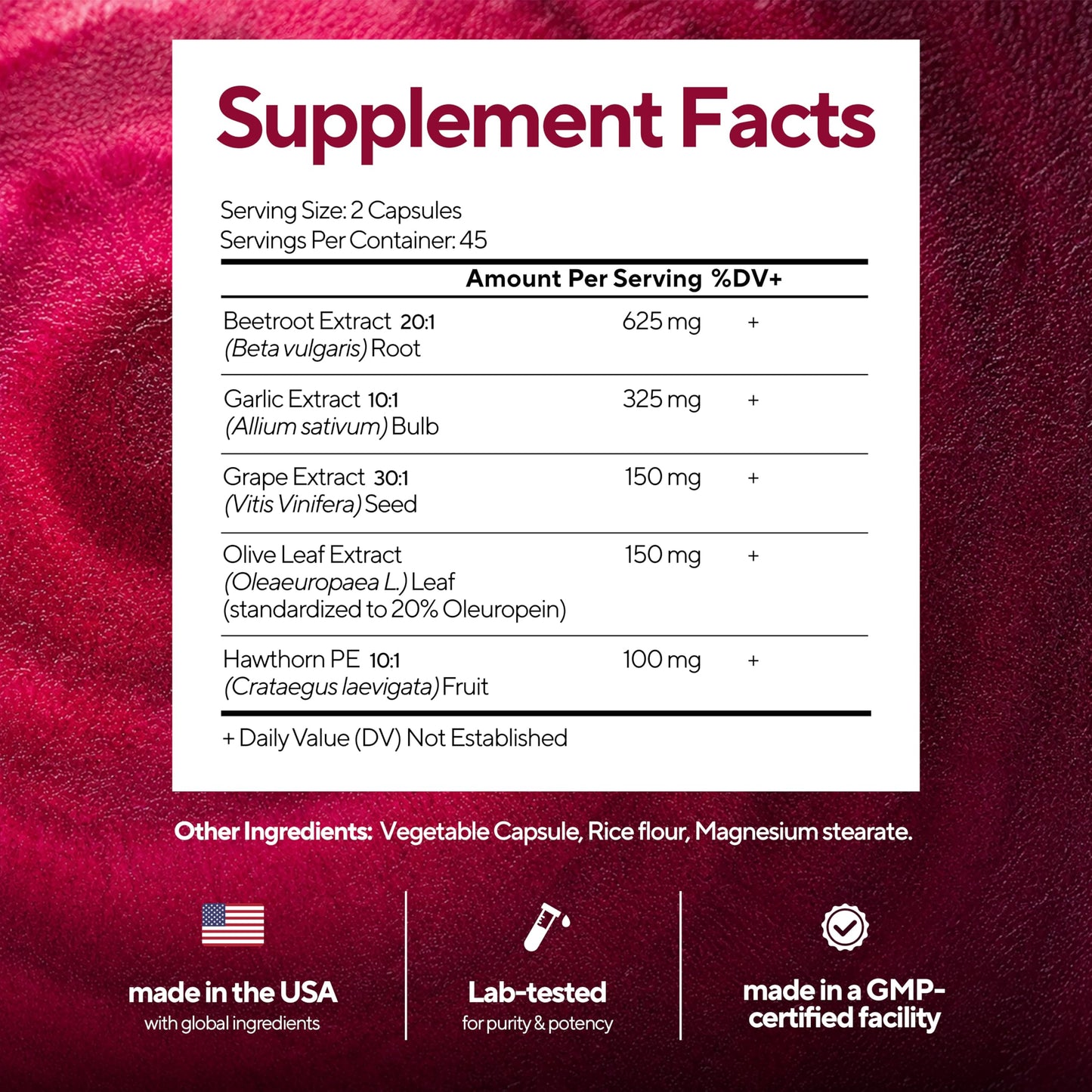 VitaUp Beet Root Capsules 90 Count
