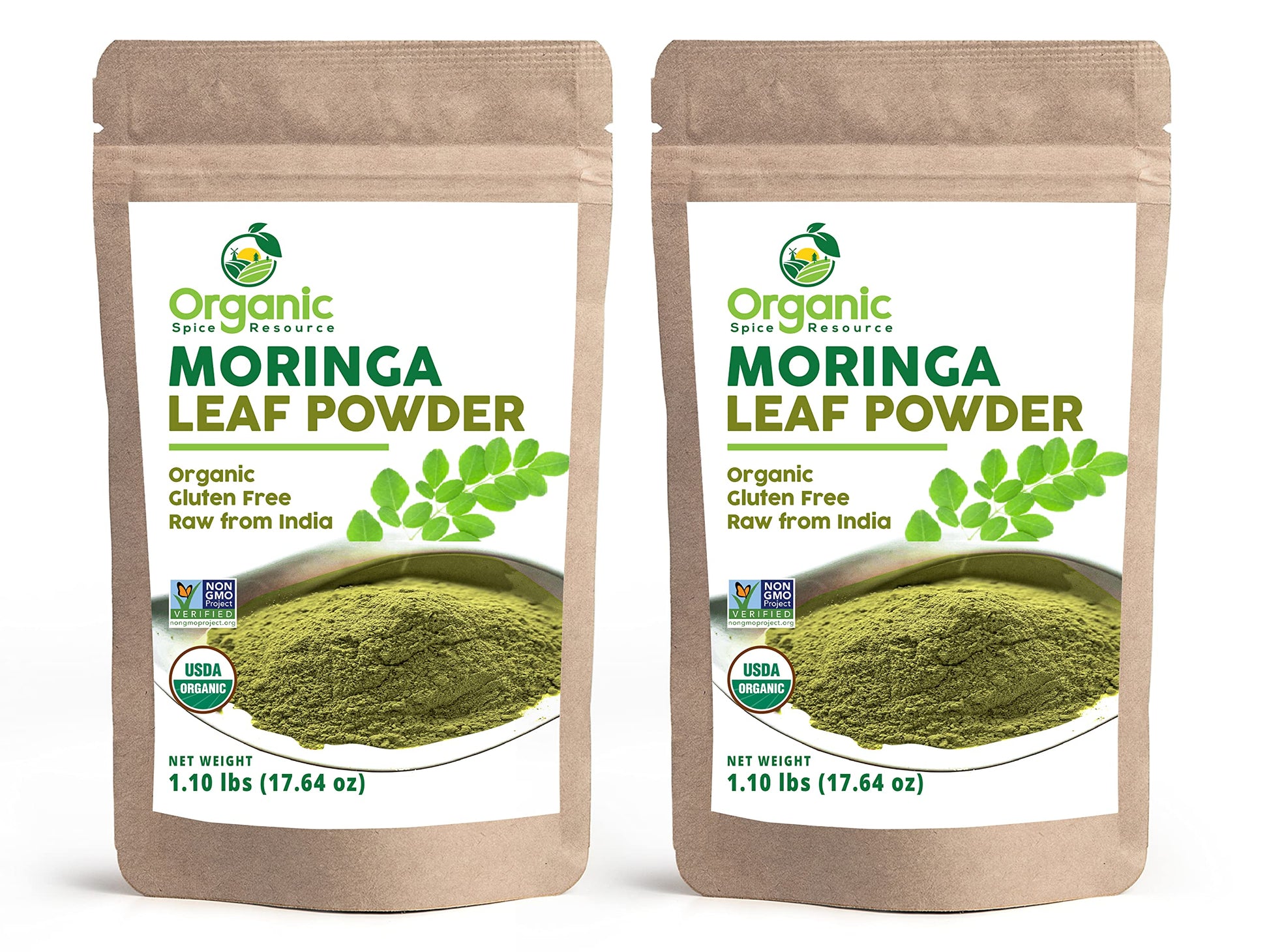 Organic Spice Resource Organic Moringa Powder 35.2 Ounce