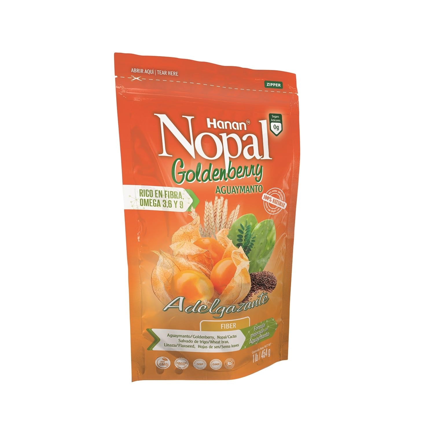NOPAL MIX Goldenberry High Fiber Blend Powder, 16 oz