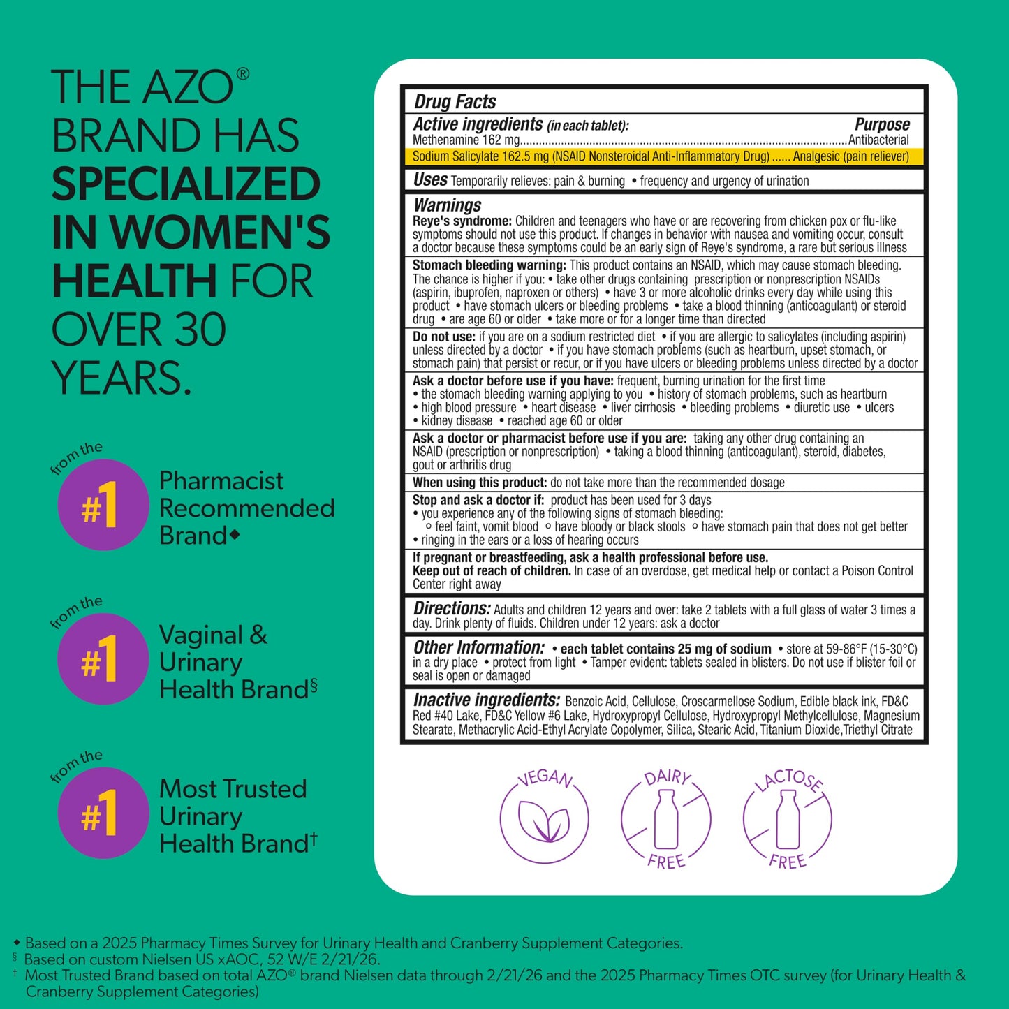 AZO Urinary Tract Defense 48 Tablets