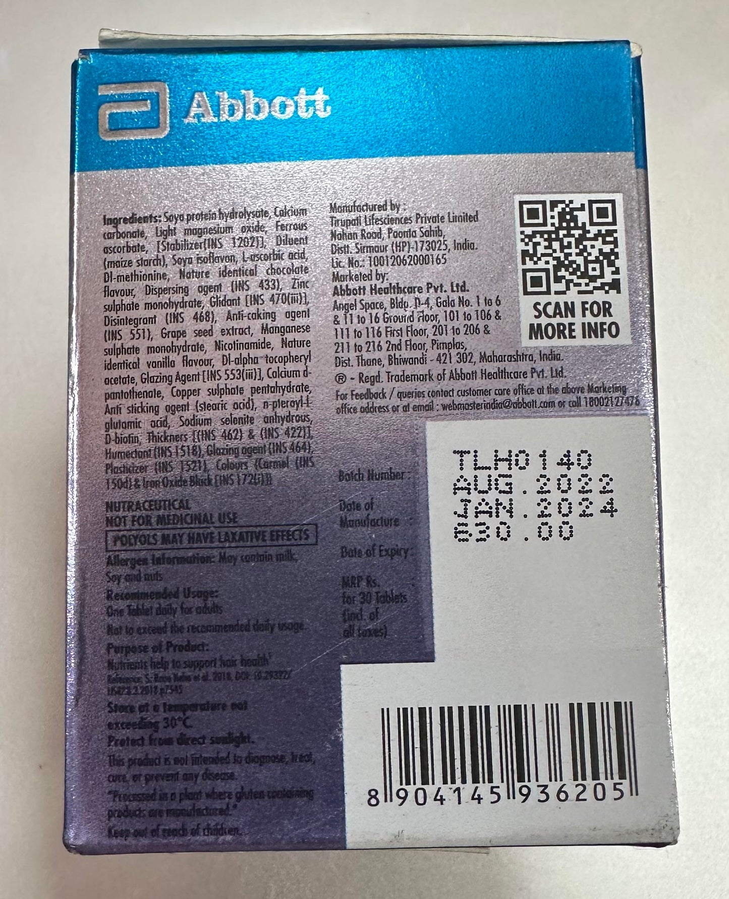Follihair New Tablet, 30 Count