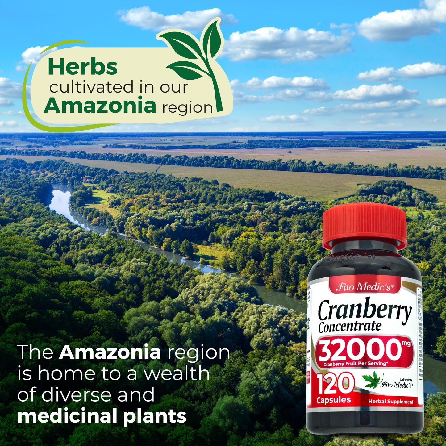 FITO MEDIC'S Cranberry Pills Capsules, 120 Count