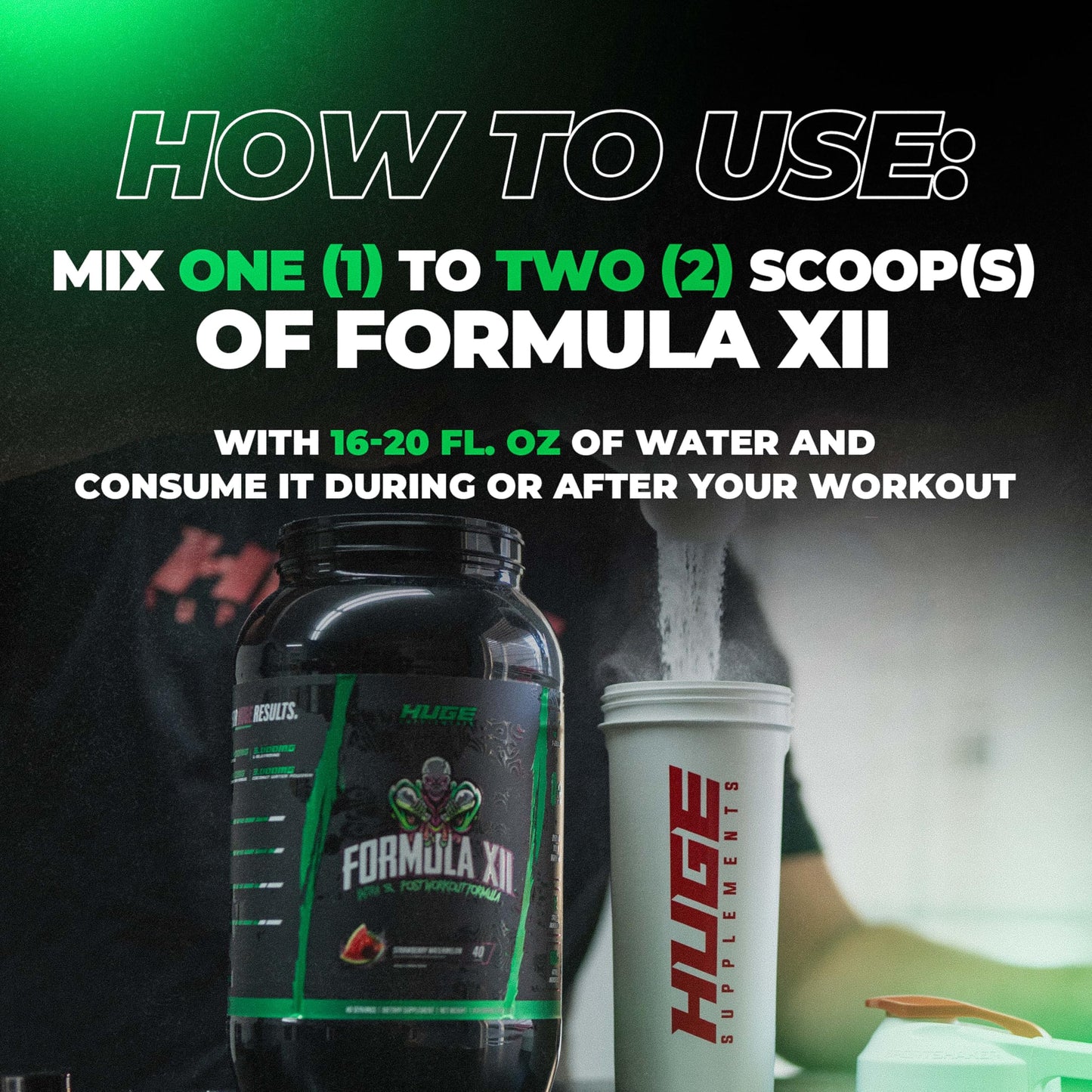 Huge Supplements Formula XII Intra Workout Carbs & Post Workout Recovery Powder, 50