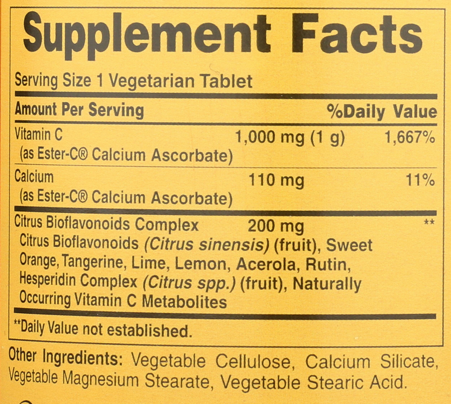 American Health Ester-C 1000mg with Citrus Bioflavonoids Tablets, 180 Count