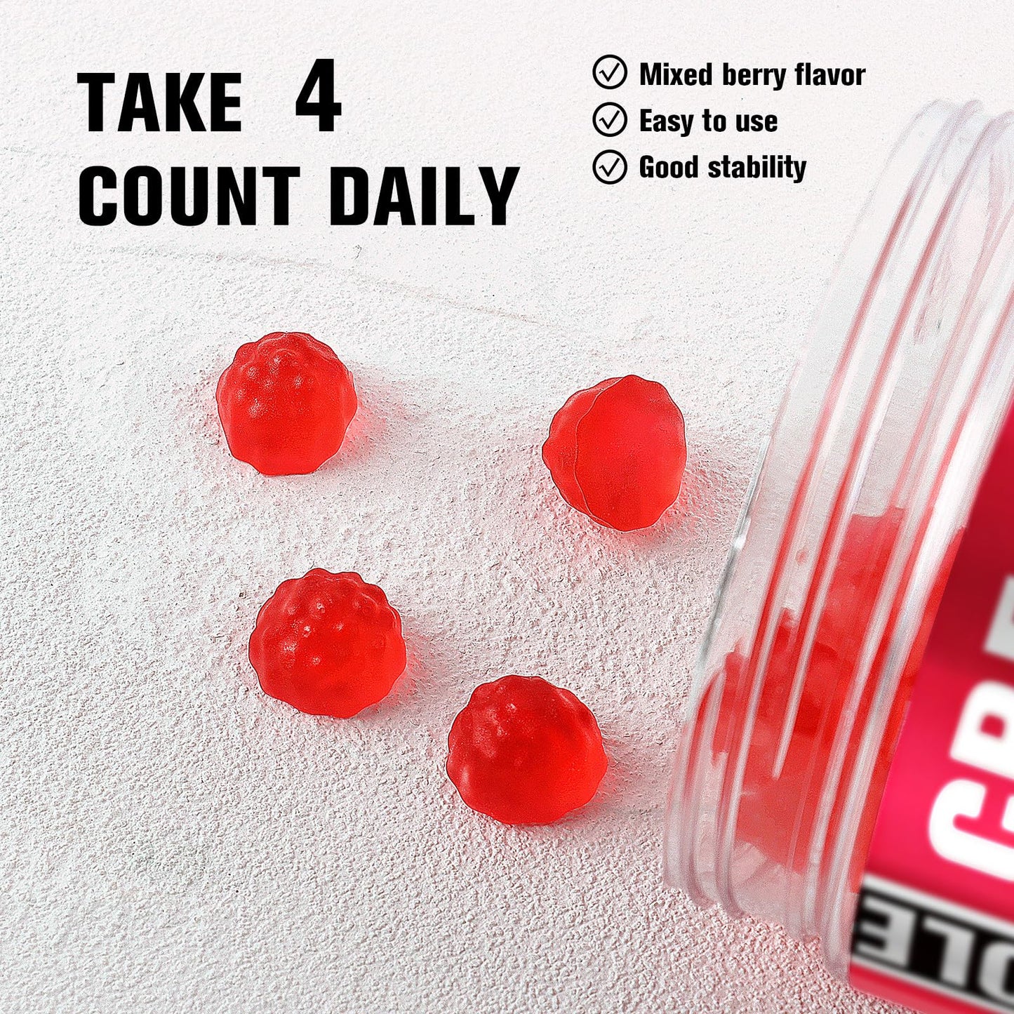 DailyWhole Organics Creatine Monohydrate Gummies Complex 9000mg Gummy 120