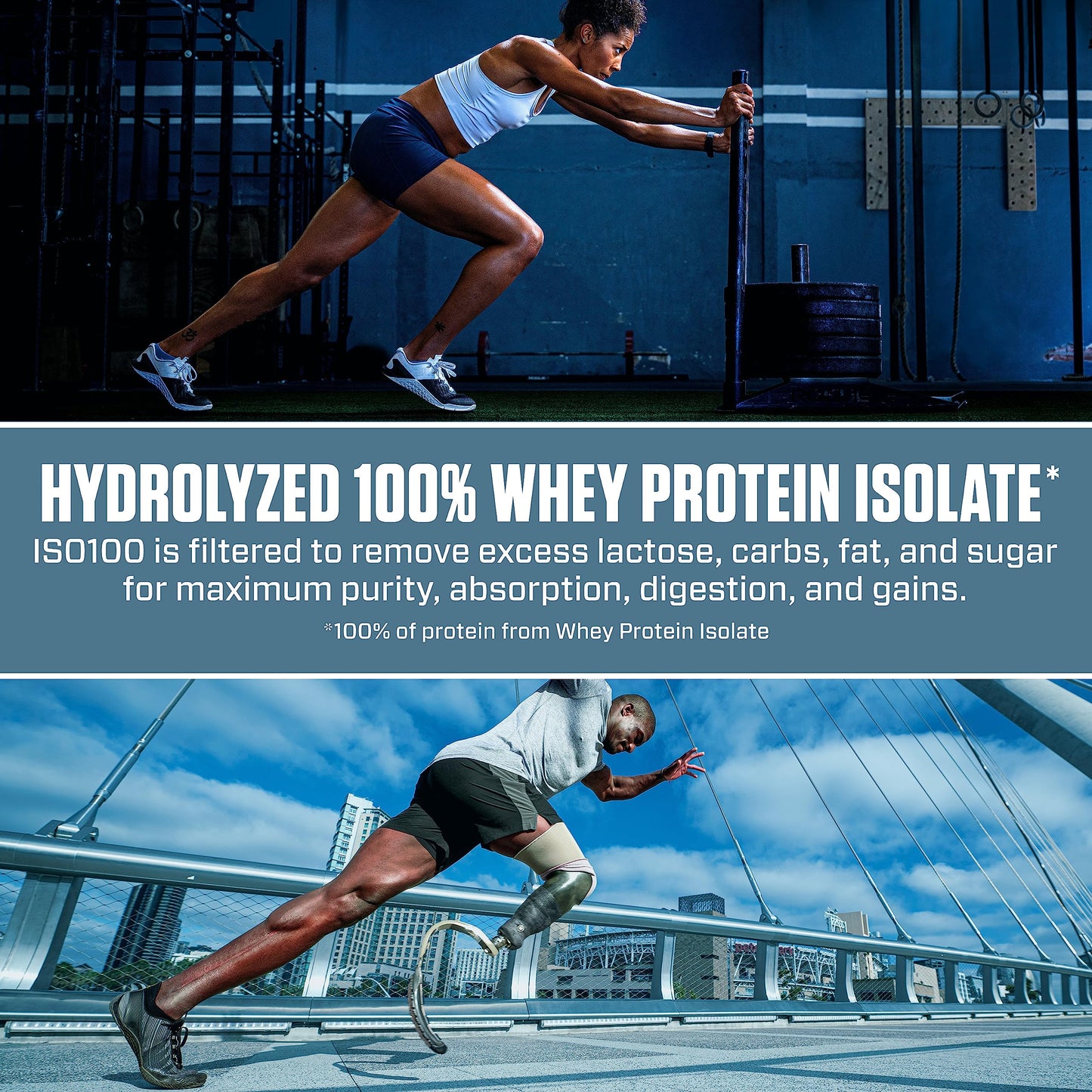 Dymatize ISO100 Whey Isolate Protein Powder, Chocolate Peanut Butter, 80 Servings