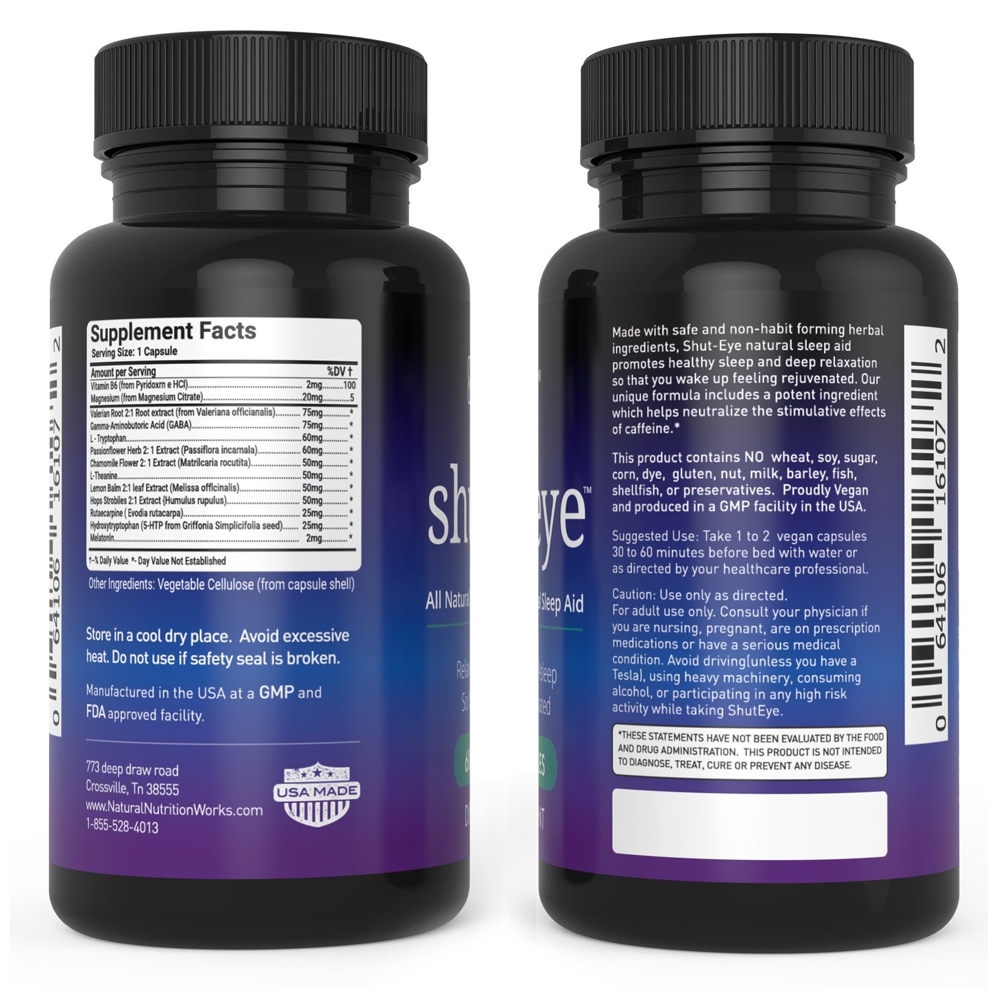 Natural Nutrition Works Shut-Eye Capsule 60 Count