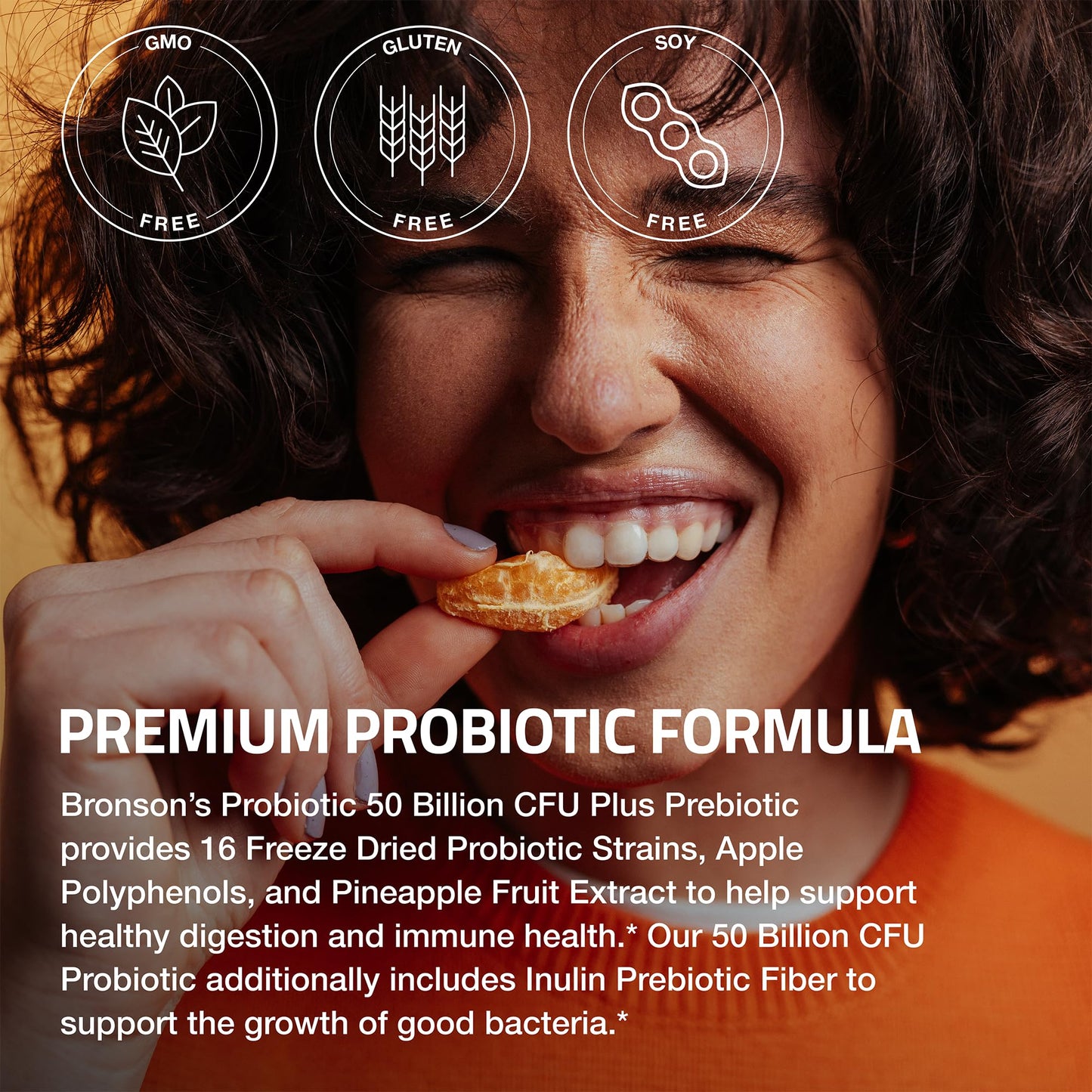 Bronson Probiotic 50 Billion CFU + Prebiotic, 60 Capsules