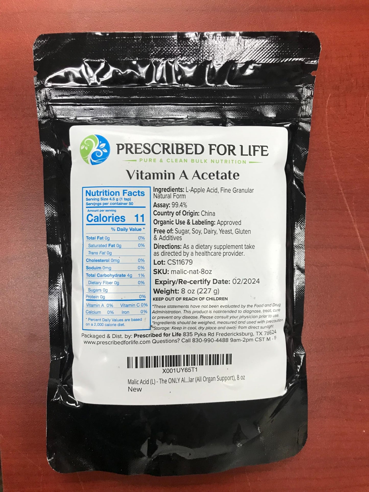 Prescribed For Life Vitamin A Powder 352.74 Ounces