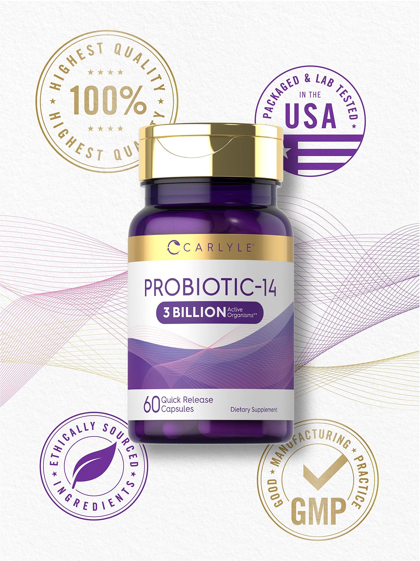 Carlyle Probiotic for Women & Men Capsule 60 Capsules