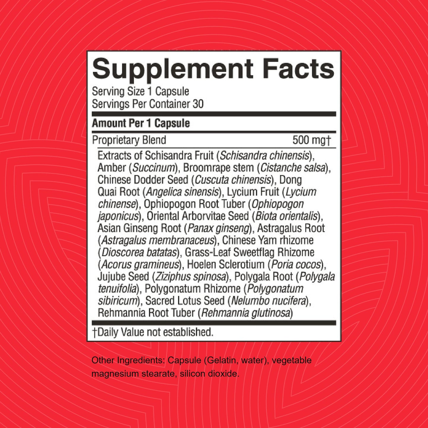 Nature's Sunshine Nervous Fatigue TCM Concentrate 30 Capsules
