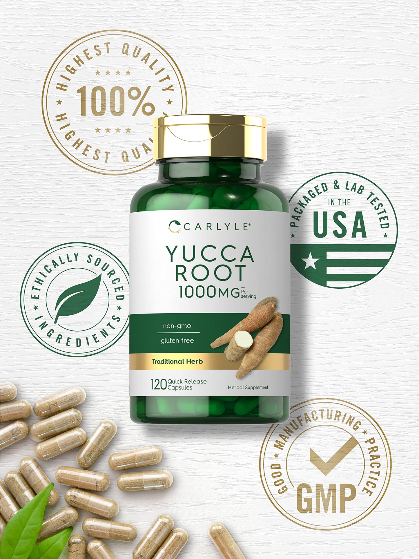 Carlyle Yucca Root Extract 120 Capsules