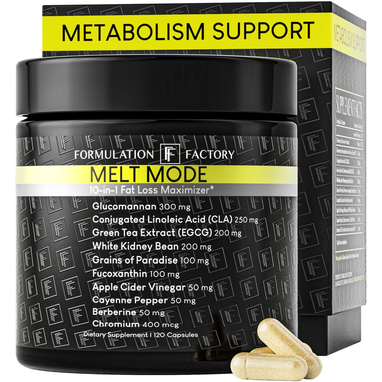 Formulation Factory Melt Mode Appetite Suppressant for Weight Loss 120 Capsules