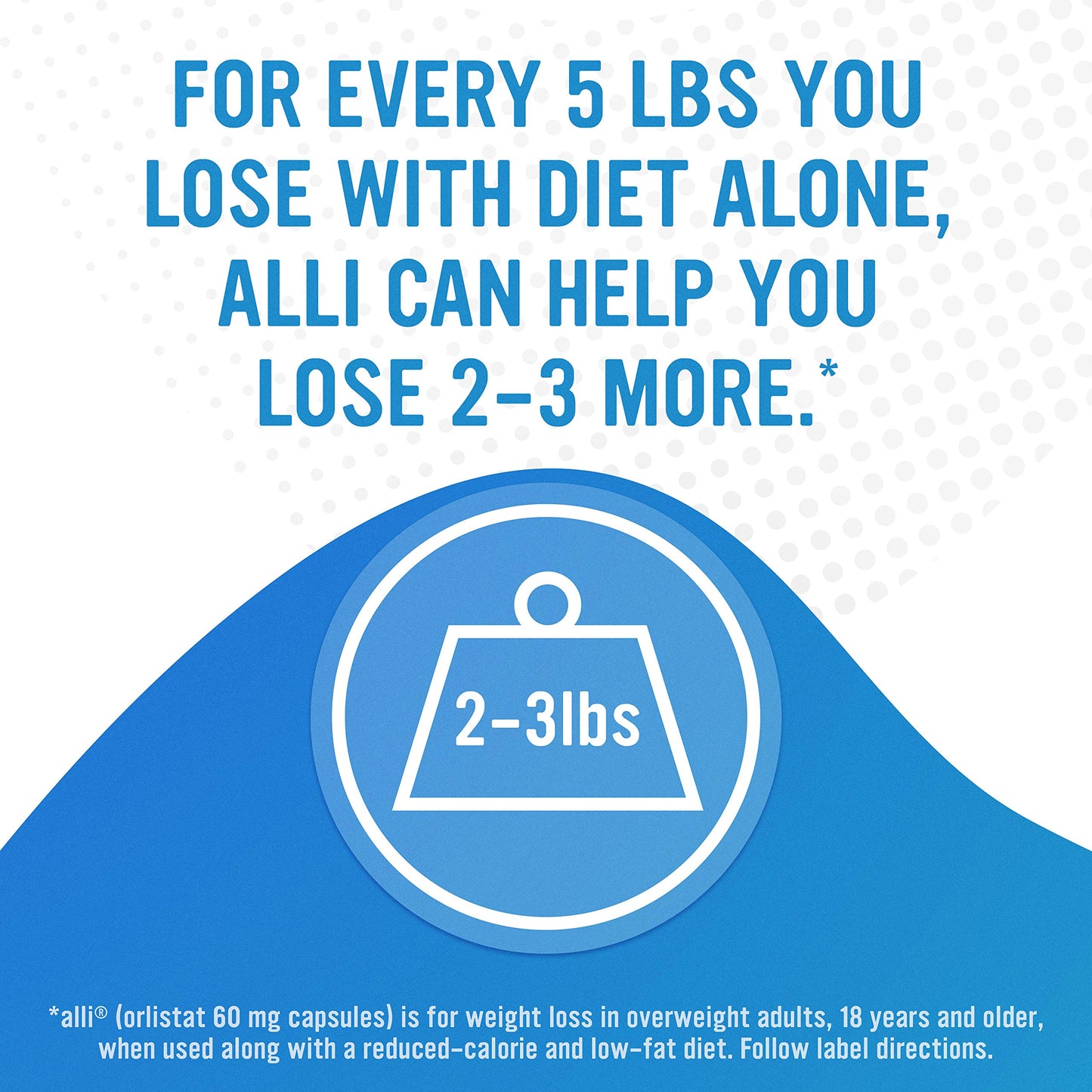 alli Orlistat 60mg Diet Weight Loss Capsule, 170 Count