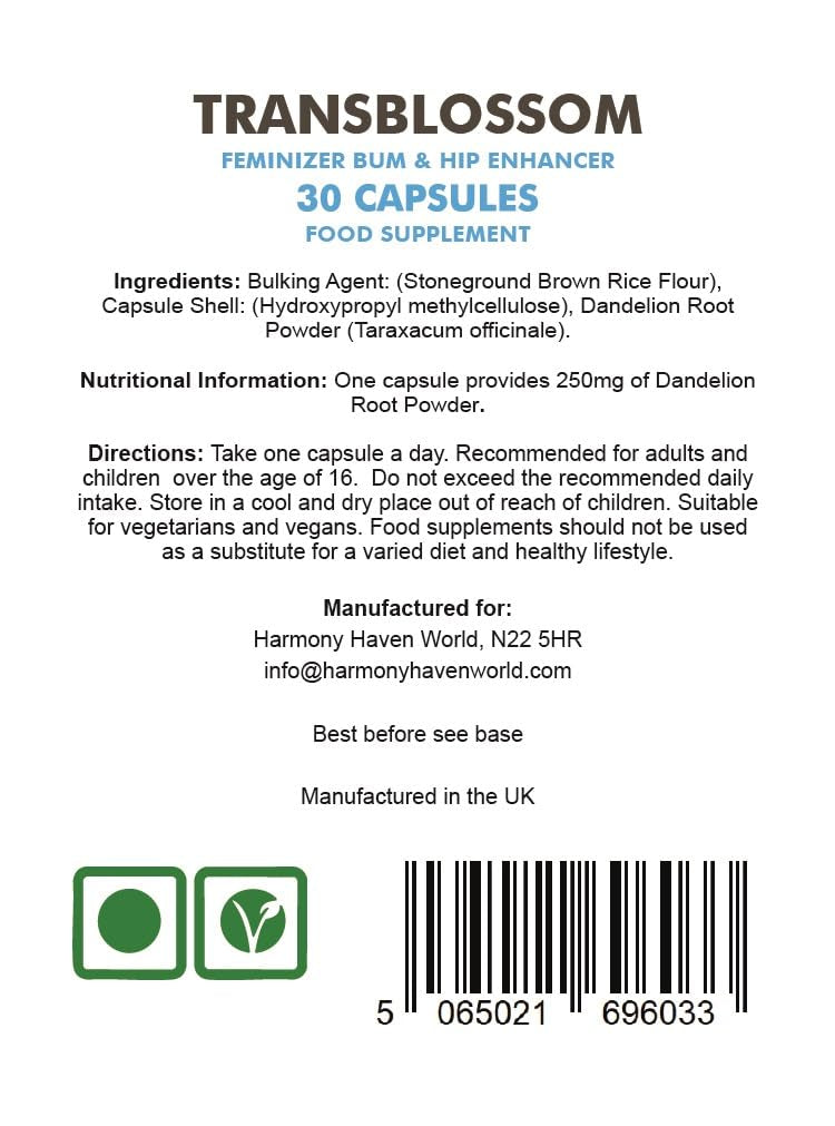 TransBlossom Feminizing Bum and Hip Enhancer Capsules, 1 Count
