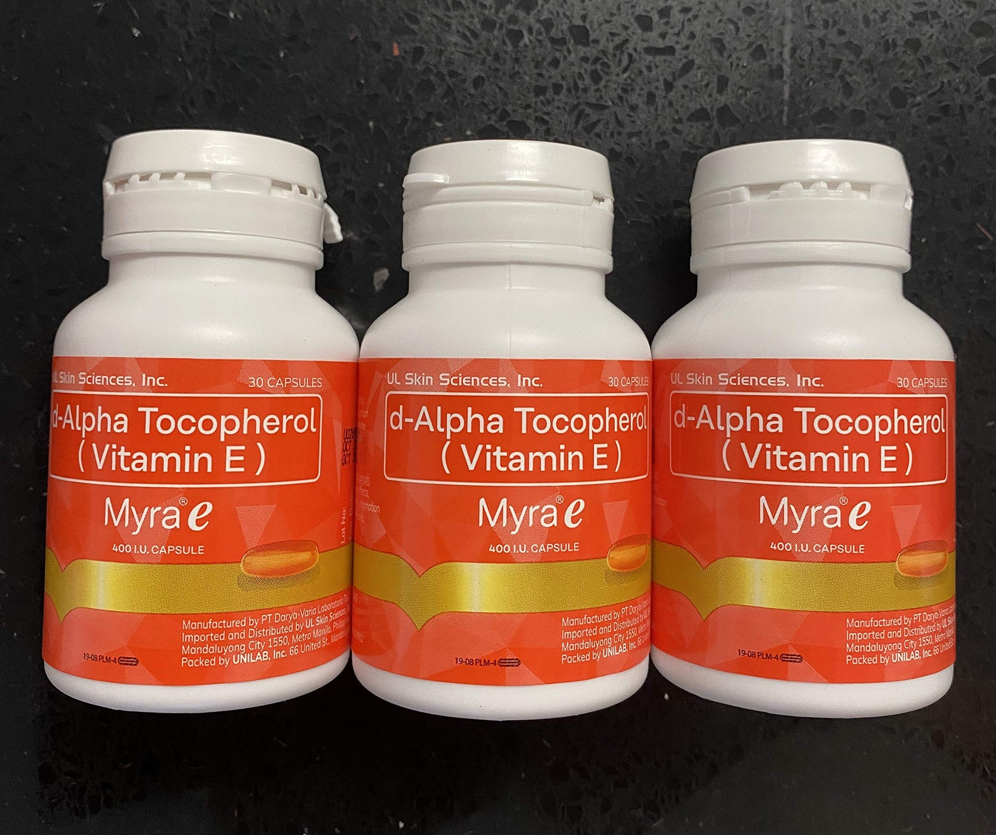 SUPTMAX Myra E 400 IU Vitamin E d-Alpha Tocopherol Capsule, 1 Count