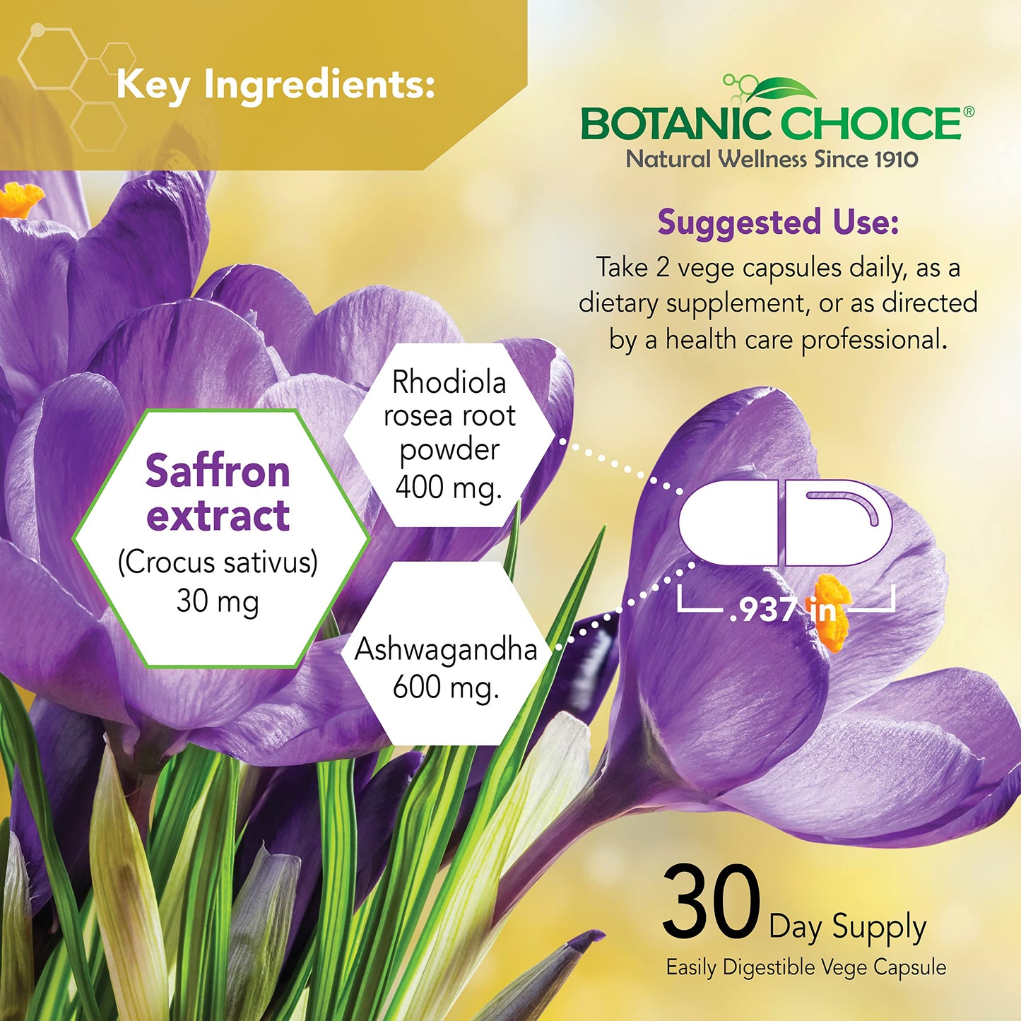 Botanic Choice Stress Complex 60 Capsules