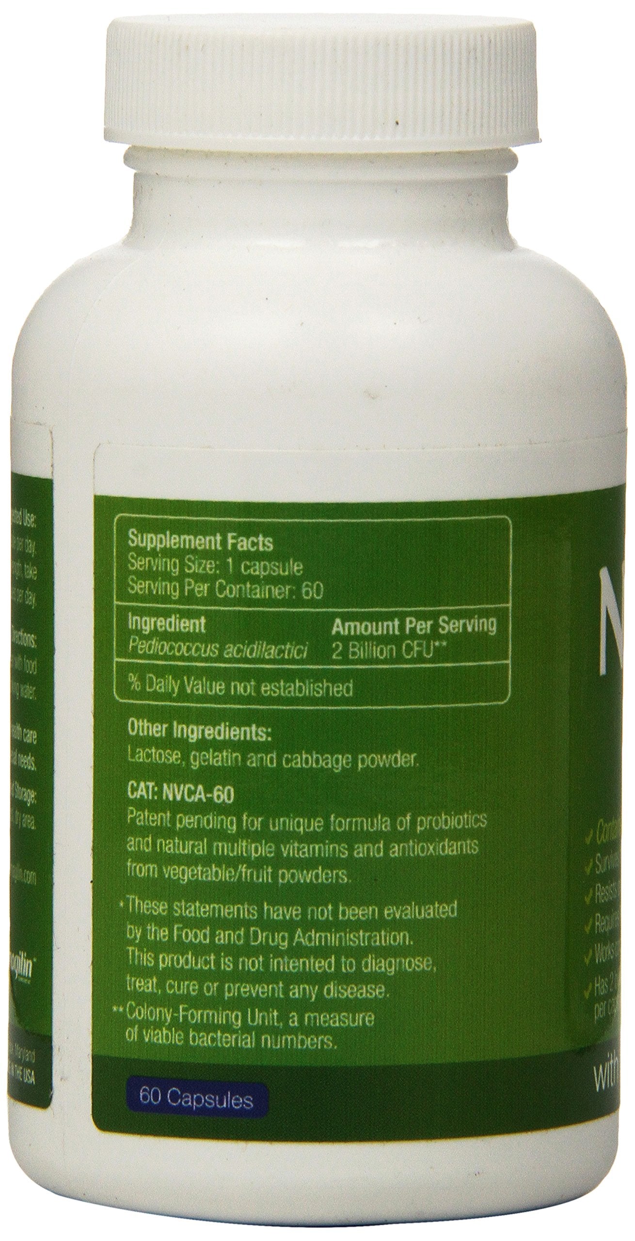 NutriLots Cabbage Dietary Supplement Capsules, 60 Capsules
