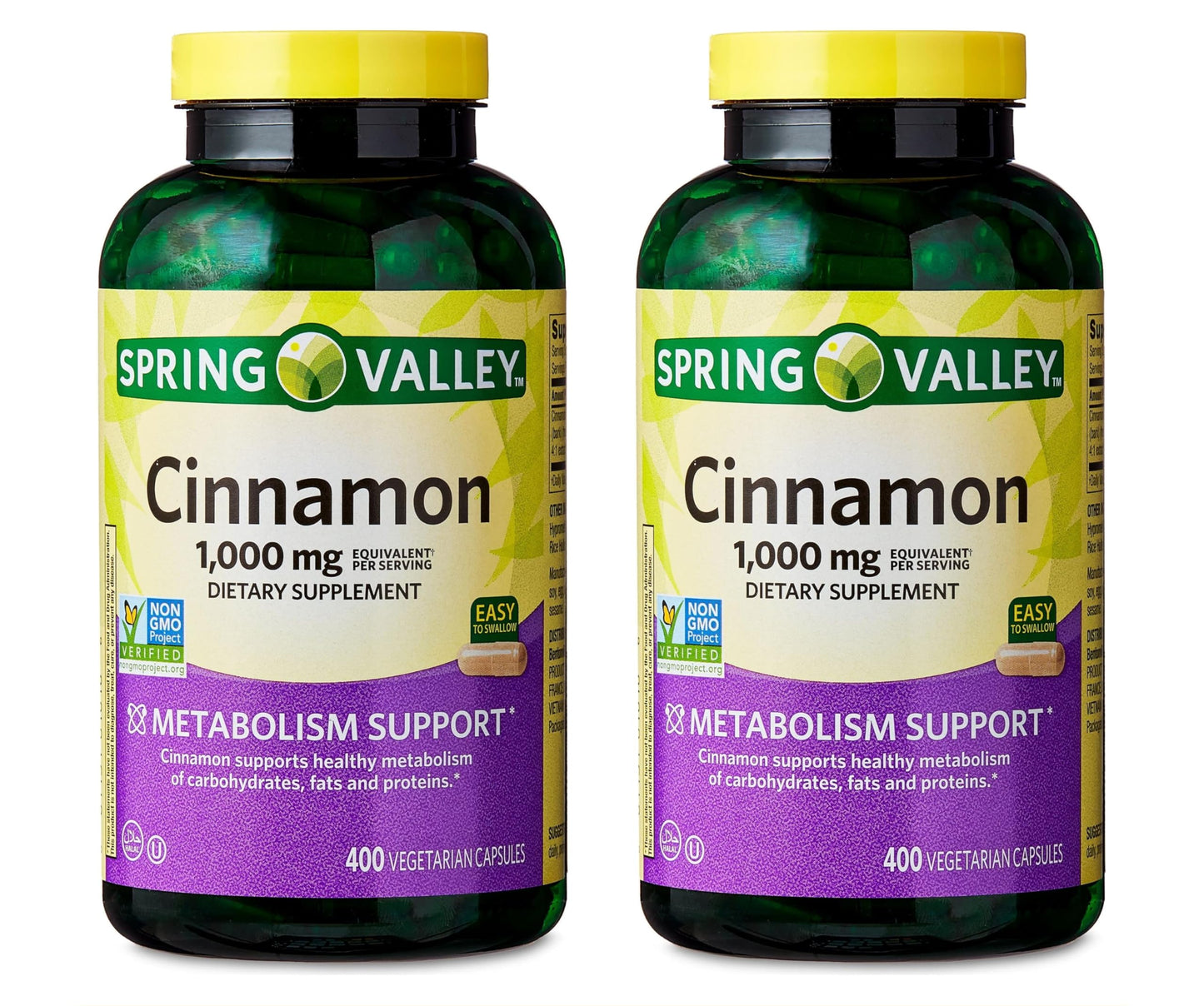 Generic Cinnamon Dietary Supplement Capsules, 400 Count